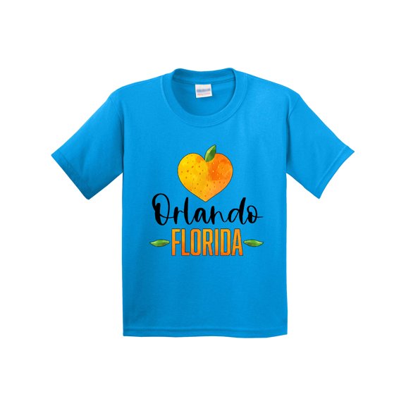 Inktastic Orlando Florida Orange in Heart Youth T-Shirt