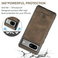 thumbnail image 4 of ELEHOLD 2-in-1 Detachable Wallet Case for Google Pixel 6 Premium Leather Case Soft TPU Bumper Magnetic Removable Card Holders Kickstand Function Shockproof Case,coffee, 4 of 8