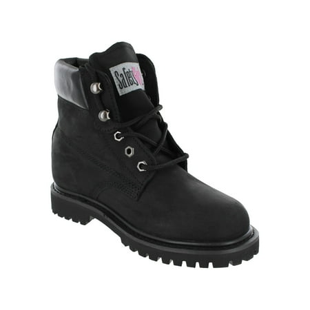 Safety Girl II Steel Toe Waterproof Women's Work Boots - Black -