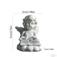 thumbnail image 3 of Resin Cherub Angel Figurines Set 4 Cute Praying Reading Cupid Statue Shelf Kitchen Desk Tabletop Home Decor Memorial Gift, 3 of 7