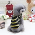 thumbnail image 3 of Pet Stripe Vest Dog Clothes Pet Spring Summer Breathable Clothes Cat Teddy Dog Clothes Pet, 3 of 5