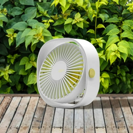 

Mini USB Desk Fan 3 Speed Personal Small Desktop Table Quiet USB Fan for Home Office Car Outdoor Travel (White)