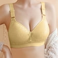thumbnail image 3 of Women's Oversized Gathered Adjustable Bra Comfortable And Breathable Thin Cup Four Buckle No Steel Ring Women's Underwear Womens Bras Comfortable Support Thin Bras for Women Womens Sports Bras Pack, 3 of 3