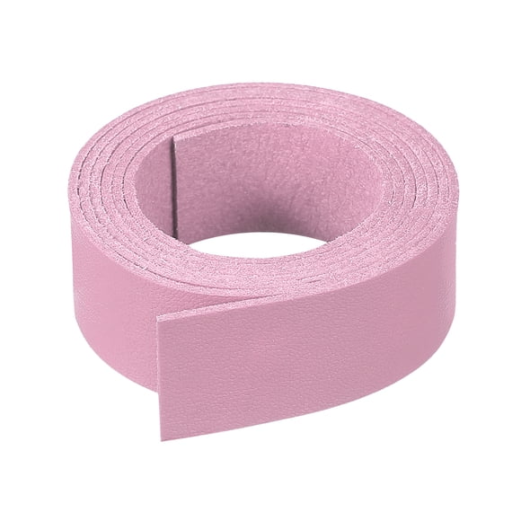 Uxcell Flat Suede Leather Lace, Faux Leather Strap Leather String Cord DIY Supplies Pink