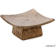 thumbnail image 3 of Hosley Set of 4, Brown Square Ceramic Incense Cone or Pillar Candle Holders, 3 of 5