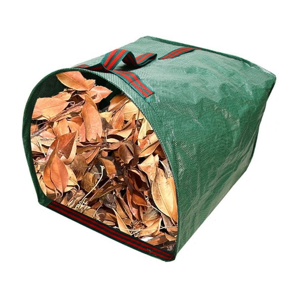 Lawn Bag, 53 Gallon Yard Waste Bags, Heavy Duty PP Garden Leaf Bags for Leaves, Grass and Debris, Reusable & Foldable Leaf Collector with Handles, Wide Opening and Self-stand Design, 1 Pack