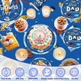 thumbnail image 3 of 102 Pcs Happy Fathers Day Decorations, Father's Party Tableware, Disposable Plates, Cups, Napkins, Tablecloth, Banner, Balloons, Supplies for 20 People, 3 of 3