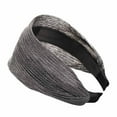 thumbnail image 2 of Gephdiin Bandana Hair Accessories for Women Fashion Solid Silk Simple Hairband Women Hair Head Hoop Girls Hair Headband Scrunchies for Women Hair Ties Silver One Size, 2 of 2