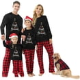 thumbnail image 2 of Pijamas navideños WakeUple para familia, conjuntos de pijamas navideños a juego, pijamas navideños rojos clásicos para mujeres, hombres, niños, bebés y perros, 2 of 3