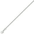 thumbnail image 2 of Platinum Jewelco London Snake-like Spiga Pendant Chain Necklace 1mm, 2 of 4