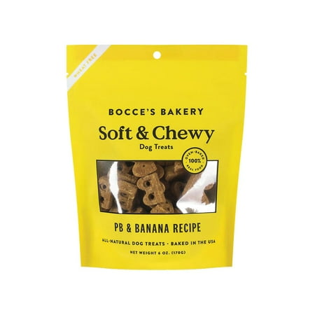 UPC: 0857155007459 | Bocces Bakery Dog Soft And Chewy Peanut Butter Banana 6oz.