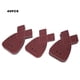 thumbnail image 3 of Papel de lija para pulir, 40 piezas Herramienta de lijado de óxido de aluminio en forma de cola de milano Papel de lija rojo Máxima confiabilidad, 3 of 9
