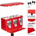 thumbnail image 4 of Triple Vending Machine Candy Dispenser, Red, 4 of 10