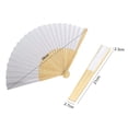 thumbnail image 2 of Ventilador plegable de Bambú Likrtyny en blanco Para caligrafía, 2 of 5