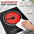 thumbnail image 6 of Portable Electric Cooktop, Single Burner Plug in Portable Induction Cooktop, Countertop Ceramic Stove Top with Power Levels and Overheat Protection, Child Safety Lock, Timer, 1800W 110V, 6 of 9