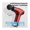 thumbnail image 5 of Pistola Masajeadora De Músculos 8 Velocidades Pantalla Lcd  Rojo, 5 of 5