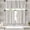 Boho Beige 2, variant on Grey Kitchen Window Curtains Valance and Tier Set 36 Inch, Striped Minimalist Geometric Grey Black 3 Piece Set Short Curtains, Window Treatment Tiers for Living Room Bedroom