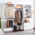thumbnail image 5 of Klair Living Devi White Wall Mounted Walk in Wood Closet System, 5 of 13