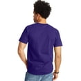 thumbnail image 4 of Hanes Beefy-T Unisex Short Sleeve T-Shirt Purple M, 4 of 6