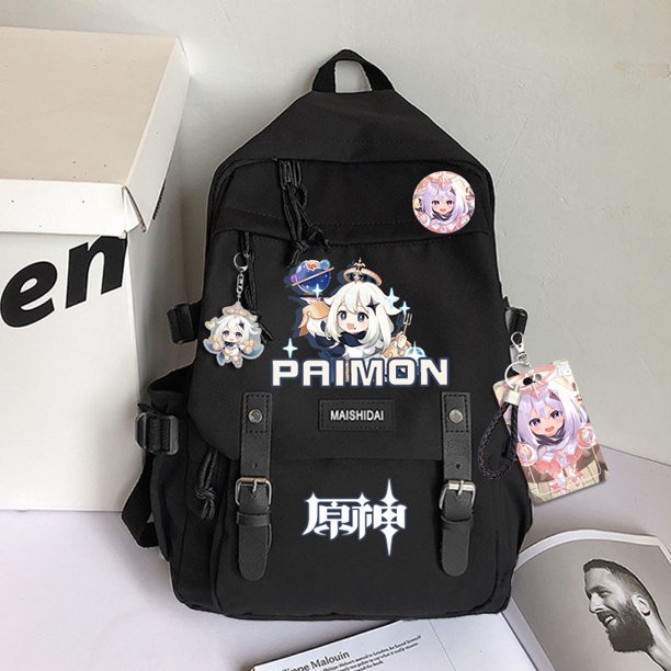 Ocio Wendy Bolsa De Ordenador Mercancía Hombre Mujer Jizi Escolar De Viaje Genshin Zhongli Pamon Mochila Estudiante De Moda