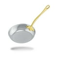 thumbnail image 3 of Mauviel M'Cook B 5-Ply Polished Stainless Steel Frying Pan With Brass Handle, 10.2-in, 3 of 6