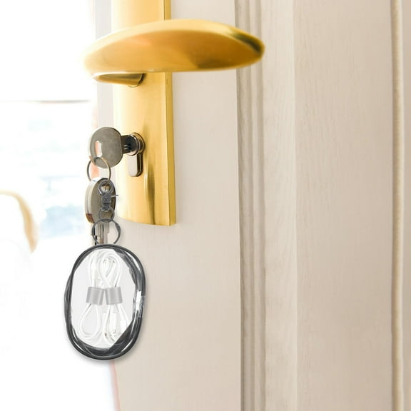 NIAIZEK Small Clear Wallet Keychain Purse with PVC Material and Secure Hook Attachment for Everyday Use