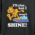 thumbnail image 3 of Garfield - Rise But Won't Shine - Women's Lightweight French Terry Long Sleeve Shirt, 3 of 5