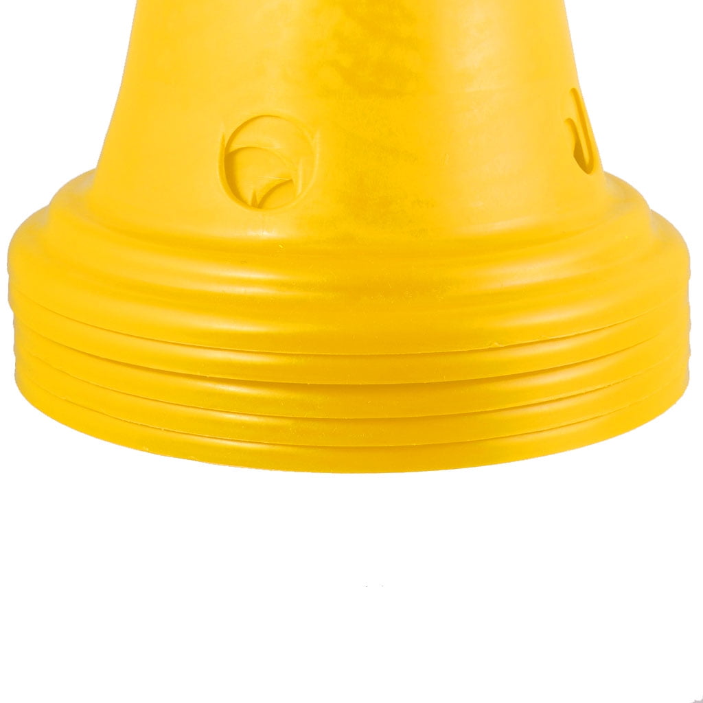 Dualoai 5pcs Sport Soccer Football Training Cone Traffic Safety Cones 30cm Yellow
