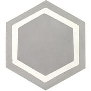 Original Mission Tile H88309-02 Cement Tiles Hexagonal Frame Oxford 02 - Box of 12
