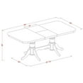 thumbnail image 5 of East West Furniture 7  Pc  Dining  room  set  for  6  Table  and  6  Chairs  for  Dining, 5 of 6