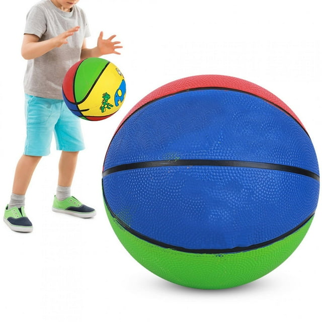 Basketball pour Enfants, Caoutchouc Doux et Lisse Résistant à l'Usure, Sports Sûrs et Durables pour Intérieur et Extérieur