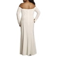 thumbnail image 3 of David’s Bridal, The Edit by DB Studio Women's Twist Bodice Long Sleeve Wedding Dress, Full Length, Crepe, 3 of 6