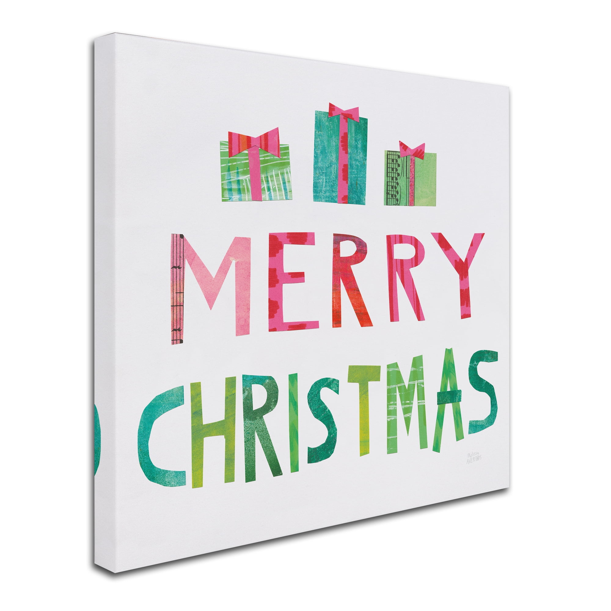 Trademark Fine Art 'Christmas Collage III' Canvas Art by Melissa Averinos