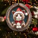 thumbnail image 5 of Adorno Navideño Acrílico Ovalado con Animales | Decoración Navideña con Estampado de Animales Del Bosque | Adorno Colgante Acrílico Duradero | Decoración Rústica para Árbol de Navidad | Caja de Regal, 5 of 5