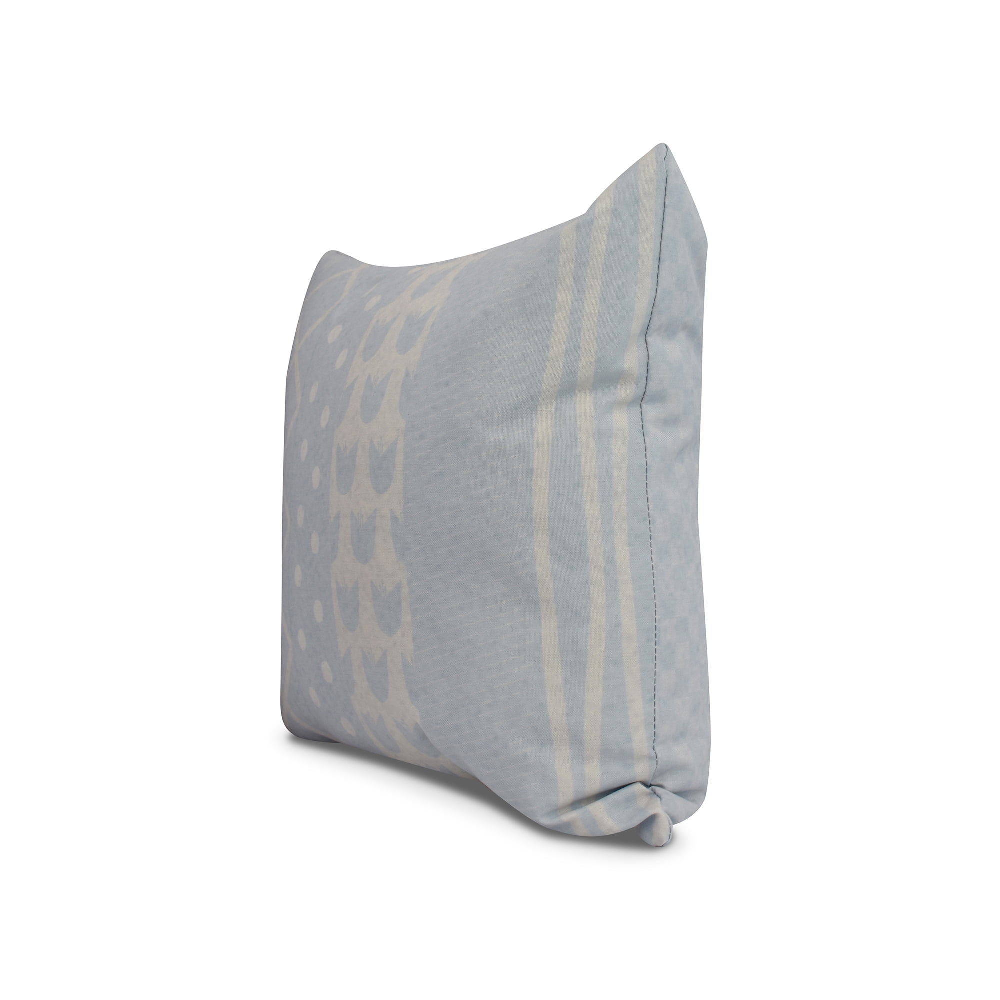 Simply Daisy, 16" x 16" Pattern Stripe Outdoor Pillow, Light Blue