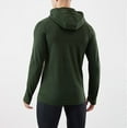 thumbnail image 6 of Timoontee Men's Lightweight Athletic Hooded Sweatshirts Long Sleeve Pullover Tops Outdoor Casual Workout Sweatshirts Solid Hoodies Green XXL, 6 of 6