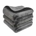 thumbnail image 1 of Toallas de microfibra premium JAMW 1200 g/m² gris 3 unidades, 1 of 5