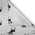 thumbnail image 4 of Ambesonne Animals Valance Pack of 2, Elks Deers Along Antlers, 54"X12", Dark Blue Grey Coconut, 4 of 5