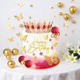 thumbnail image 2 of Kit de decoración para pastel con corona SUTROMA para fiesta de cumpleaños, 2 of 7