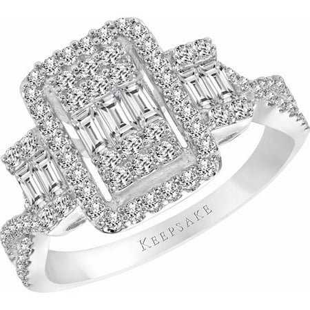 ring keepsake engagement gold carat 10kt diamond cosmopolitan walmart certified emerald jewelry cut