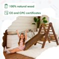thumbnail image 6 of Goodevas 4-in-1 Indoor Montessori Climbing Frame for Kids 1-7 Choco, 6 of 7