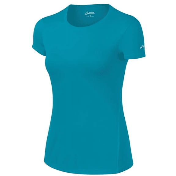 ASICS Women's Core WR1631 Short Sleeve Bondi Blue Top, Sz. Small