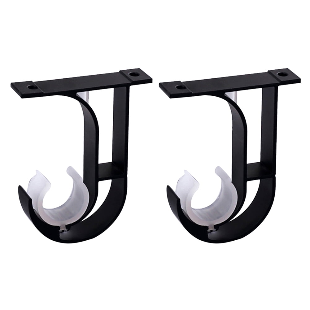 Visland 2PCS Curtain Rod Bracket, Heavy Duty Curtain Rod Holders Single