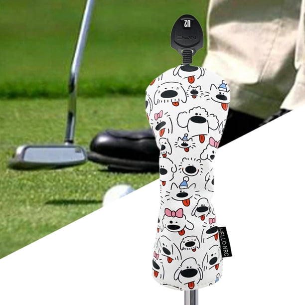 Funda de madera para palos de golf, funda para palos de golf de cuello largo, de piel sintética, resistente a los arañazos, para deportes al aire libr TU 26cmx11cm