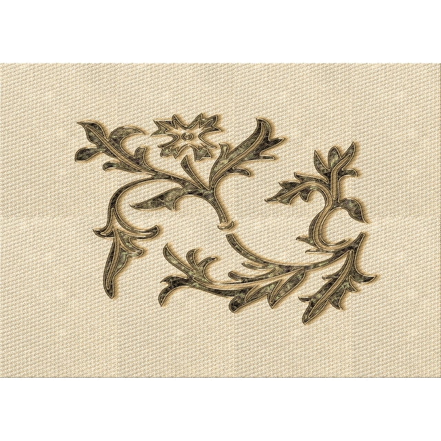 Ahgly Company Tapis d'Intérieur Lavables en Machine, Rectangle Transitionnel Peru Brun, 6' x 9'