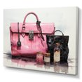 thumbnail image 2 of Designart "Bags Glamour Pink Designer wall art V" Fashion Wall Art Print, 2 of 5