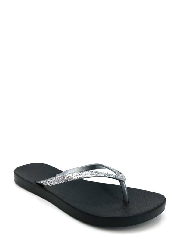 black flip flops walmart