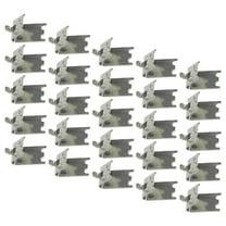 FRCOLOR  25 Pcs Refrigerator Shelf Clips Universal Fridge Stand Shelves Silver