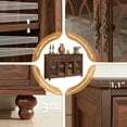 thumbnail image 4 of Joaxswe Buffet Cabinet with Drawers, 59" W Sideboard Storage Cabinet with Adjustable Shelf & Glass Doors for Kitchen Dining Room, Brown, 4 of 9