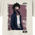 thumbnail image 2 of My Hero Academia Dabi Distressed Box Crew Neck Short Sleeve Tofu Men's T-Shirt, 2 of 3